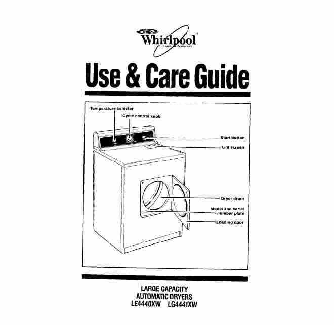 Whirlpool Clothes Dryer LE444UXW-page_pdf
